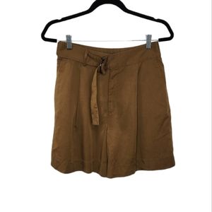NEW Banana Republic Olive Green Shorts with Ring Fabric Belt